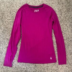 Smartwool 150 Merino Wool Base Layer Women Size Small Pink Lightweight